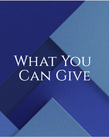 What You Can Give